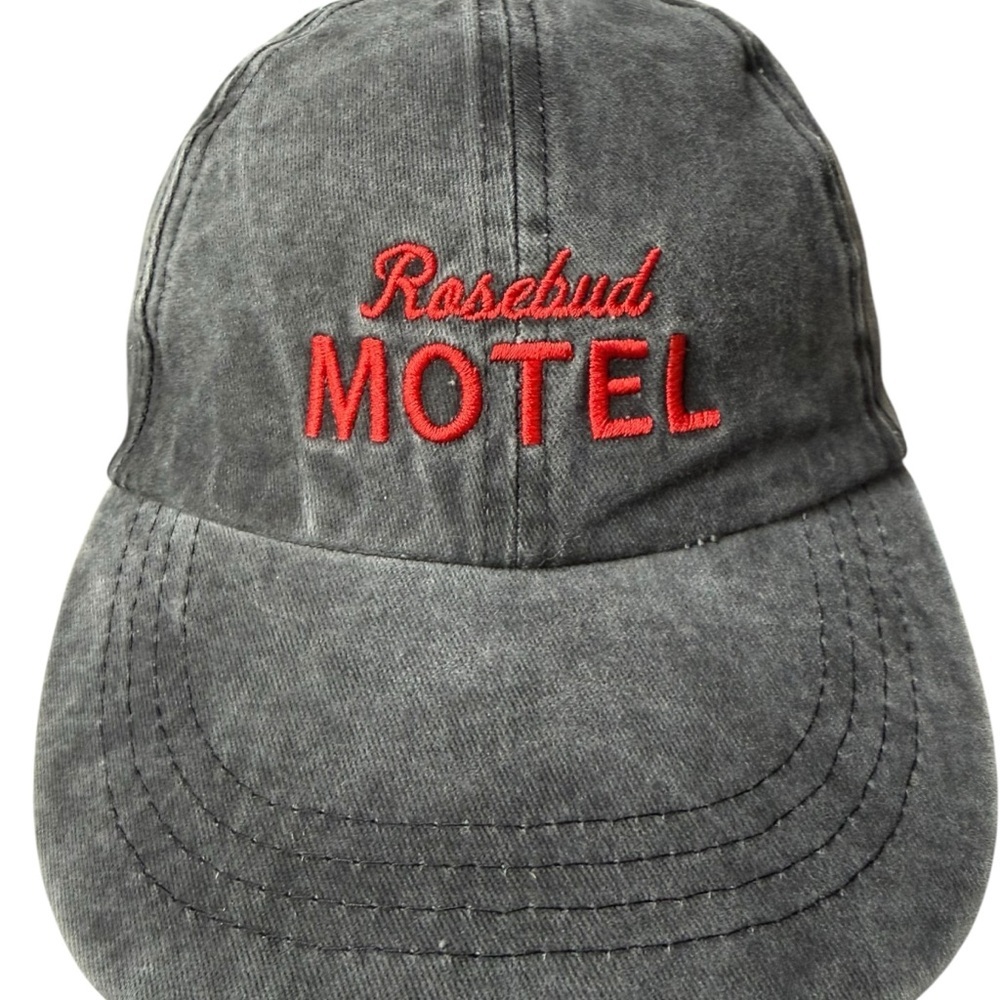 4/$25 Rosebud Motel Schitts Creek Baseball Cap Hat Adjustable Gray Acid Wash - Picture 3 of 9